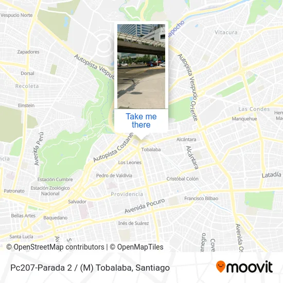 Pc207-Parada 2 / (M) Tobalaba map