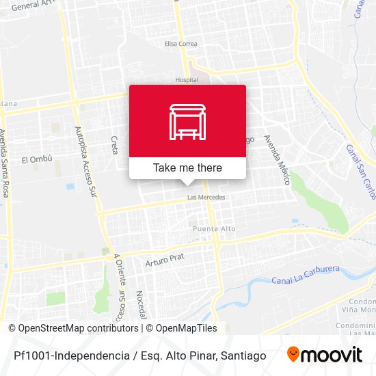 Pf1001-Independencia / Esq. Alto Pinar map