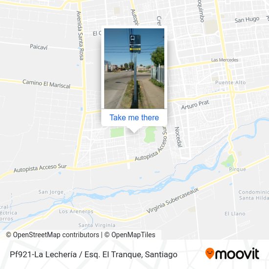 Pf921-La Lechería / Esq. El Tranque map