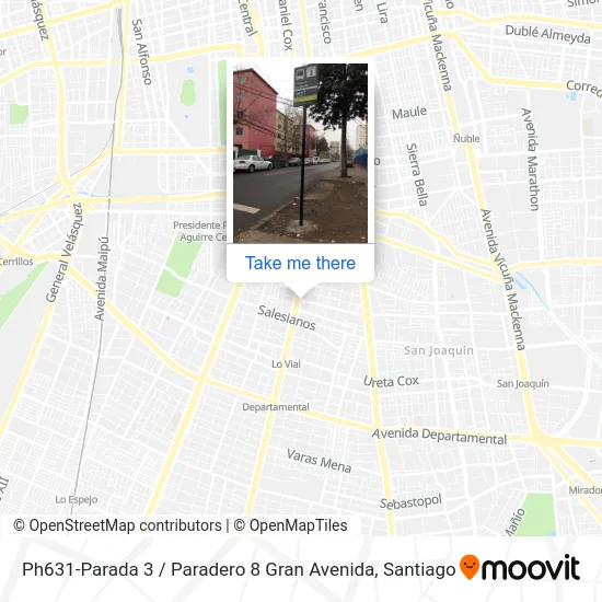 Ph631-Parada 3 / Paradero 8 Gran Avenida map