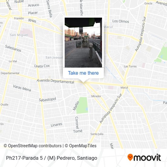 Mapa de Ph217-Parada 5 / (M) Pedrero