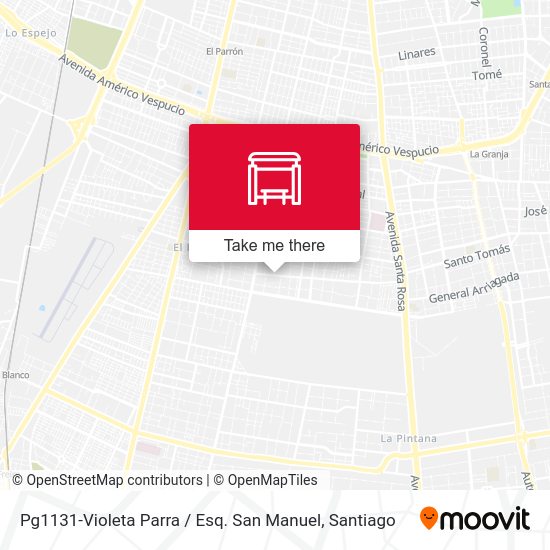Mapa de Pg1131-Violeta Parra / Esq. San Manuel
