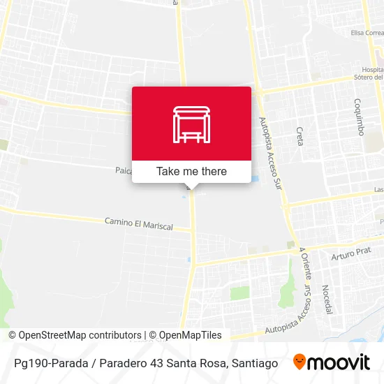 Pg190-Parada / Paradero 43 Santa Rosa map