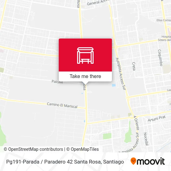 Pg191-Parada / Paradero 42 Santa Rosa map