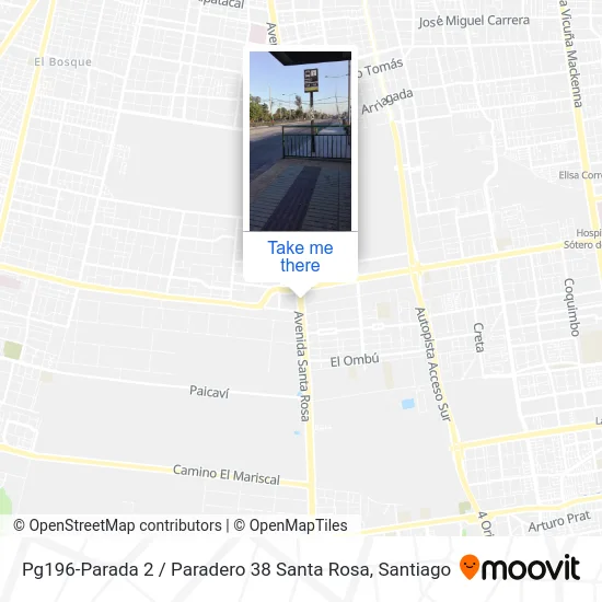 Pg196-Parada 2 / Paradero 38 Santa Rosa map