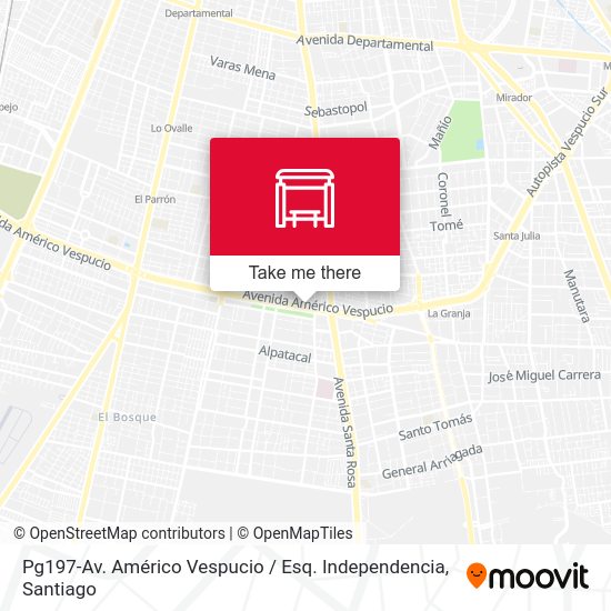 Mapa de Pg197-Av. Américo Vespucio / Esq. Independencia