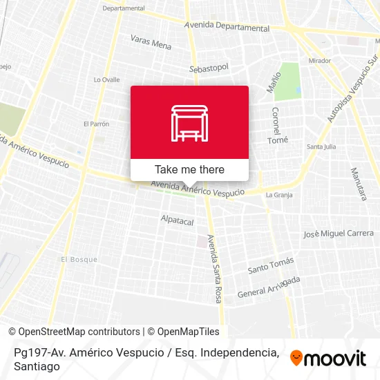 Pg197-Av. Américo Vespucio / Esq. Independencia map
