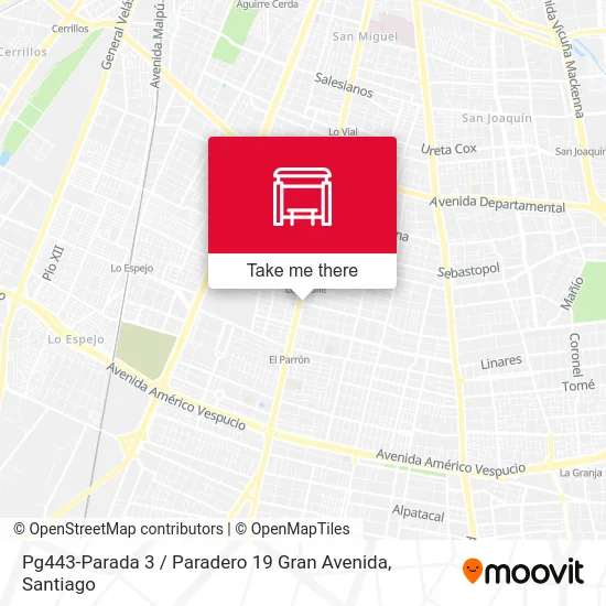 Pg443-Parada 3 / Paradero 19 Gran Avenida map