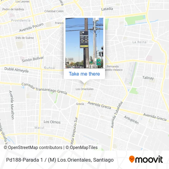 Pd188-Parada 1 / (M) Los.Orientales map