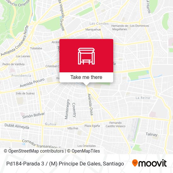 Pd184-Parada 3 / (M) Príncipe De Gales map
