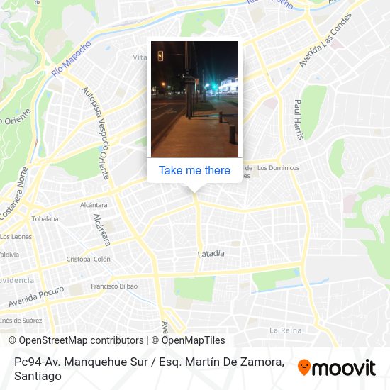 Mapa de Pc94-Av. Manquehue Sur / Esq. Martín De Zamora