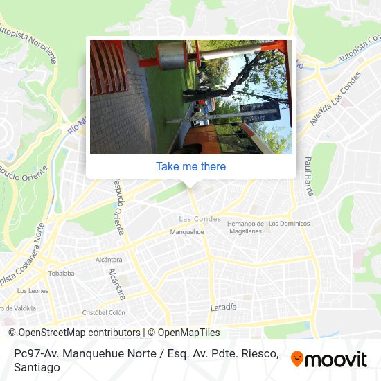 Pc97-Av. Manquehue Norte / Esq. Av. Pdte. Riesco map