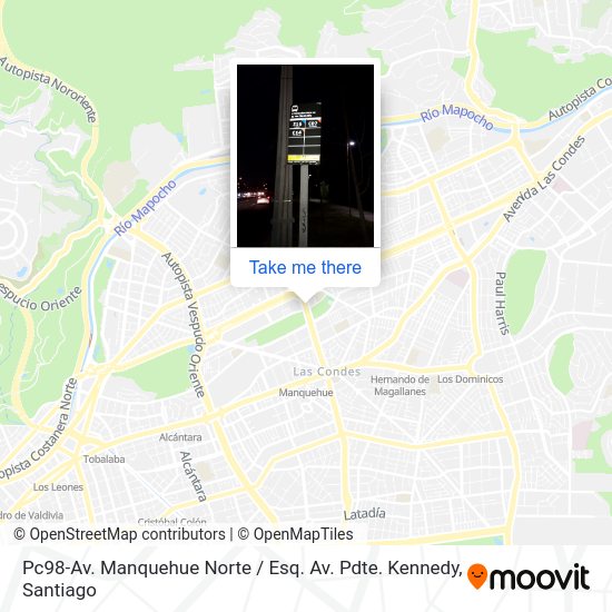 Mapa de Pc98-Av. Manquehue Norte / Esq. Av. Pdte. Kennedy