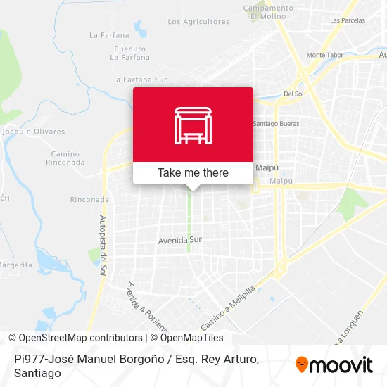 Pi977-José Manuel Borgoño / Esq. Rey Arturo map