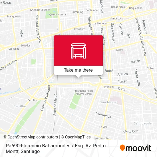 Pa690-Florencio Bahamondes / Esq. Av. Pedro Montt map