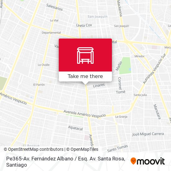 Pe365-Av. Fernández Albano / Esq. Av. Santa Rosa map