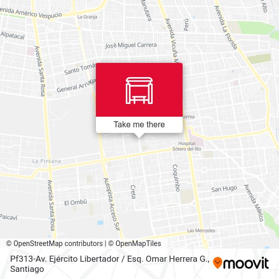 Mapa de Pf313-Av. Ejército Libertador / Esq. Omar Herrera G.