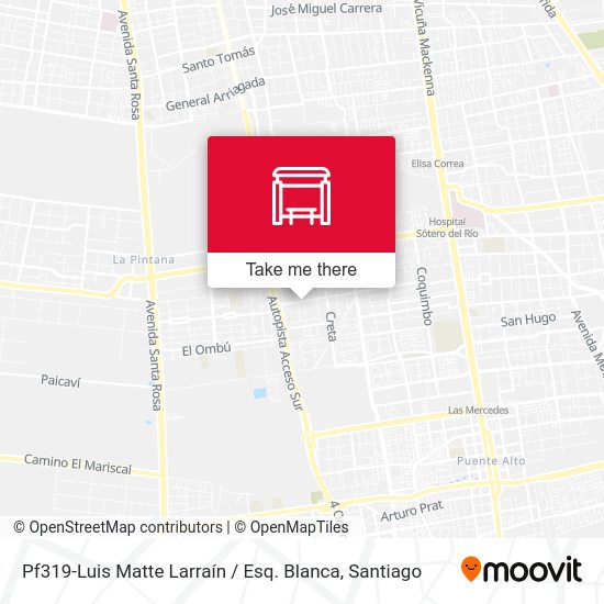 Pf319-Luis Matte Larraín / Esq. Blanca map