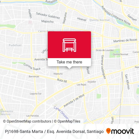 Mapa de Pj1698-Santa Marta / Esq. Avenida Dorsal