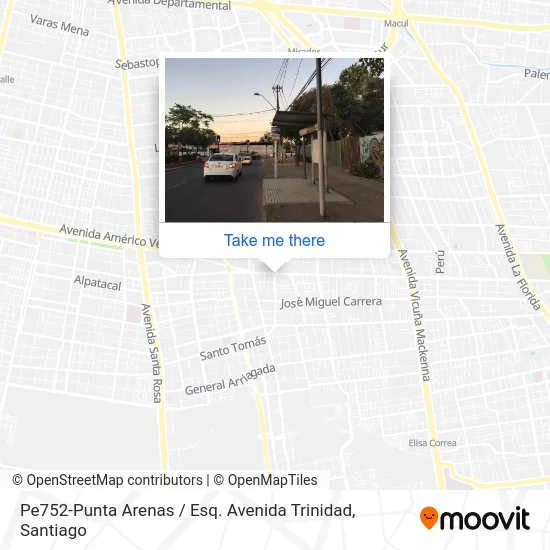 Pe752-Punta Arenas / Esq. Avenida Trinidad map