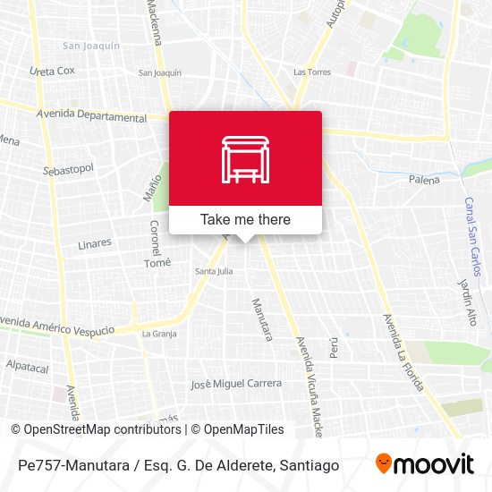 Mapa de Pe757-Manutara / Esq. G. De Alderete