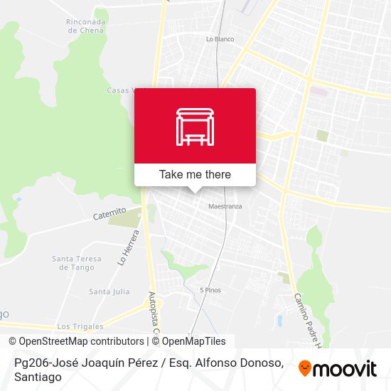 Mapa de Pg206-José Joaquín Pérez / Esq. Alfonso Donoso
