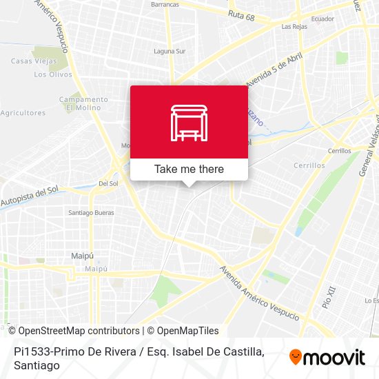 Pi1533-Primo De Rivera / Esq. Isabel De Castilla map