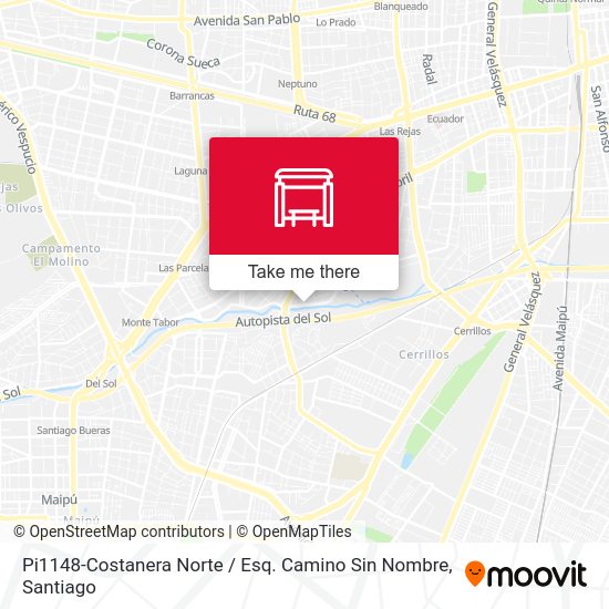 Mapa de Pi1148-Costanera Norte / Esq. Camino Sin Nombre