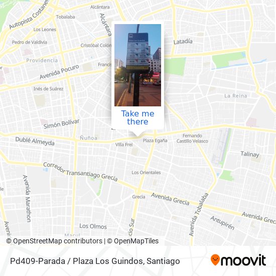 Pd409-Parada / Plaza Los Guindos map