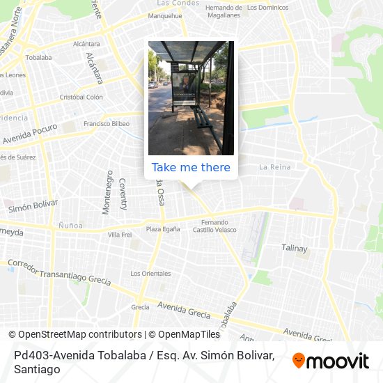 Pd403-Avenida Tobalaba / Esq. Av. Simón Bolivar map