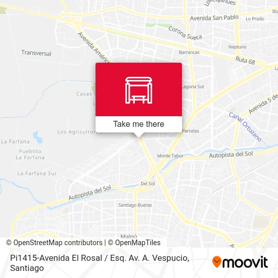 Pi1415-Avenida El Rosal / Esq. Av. A. Vespucio map
