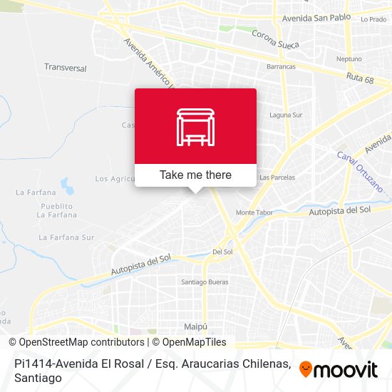 Mapa de Pi1414-Avenida El Rosal / Esq. Araucarias Chilenas