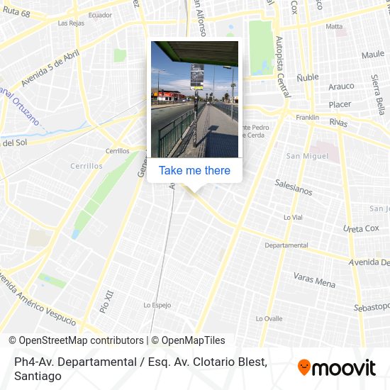 Mapa de Ph4-Av. Departamental / Esq. Av. Clotario Blest