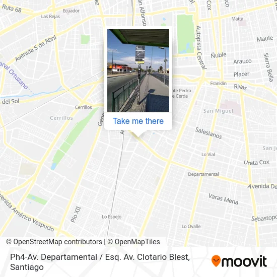 Ph4-Av. Departamental / Esq. Av. Clotario Blest map