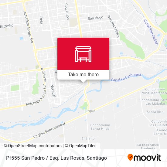 Mapa de Pf555-San Pedro / Esq. Las Rosas