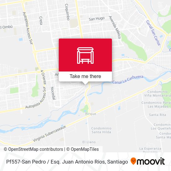 Pf557-San Pedro / Esq. Juan Antonio Ríos map