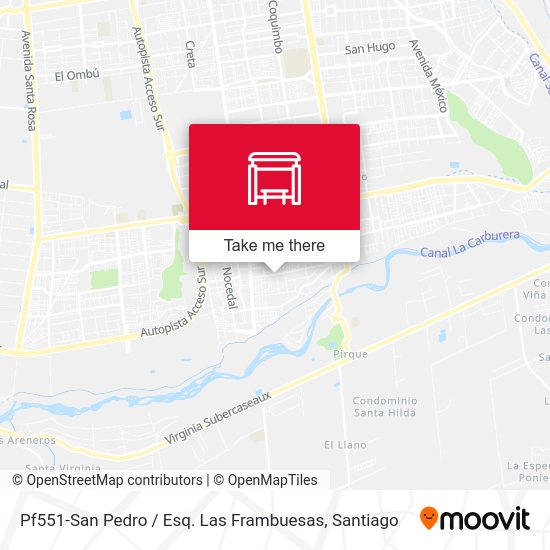 Mapa de Pf551-San Pedro / Esq. Las Frambuesas
