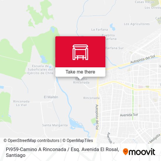 Pi959-Camino A Rinconada / Esq. Avenida El Rosal map