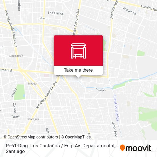 Pe61-Diag. Los Castaños / Esq. Av. Departamental map