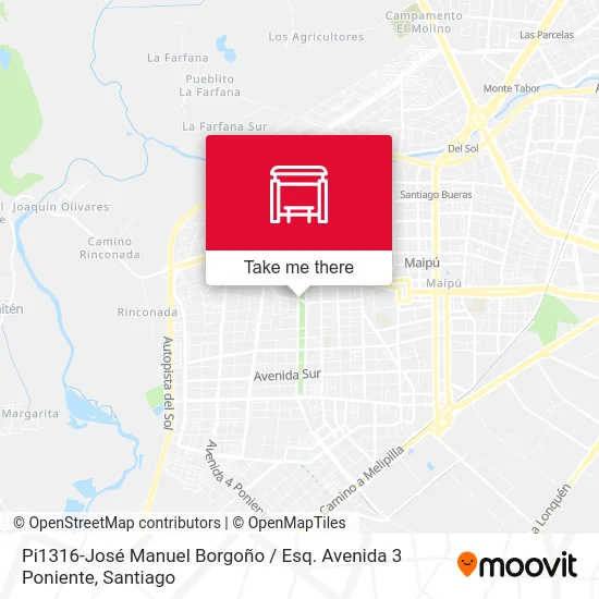Pi1316-José Manuel Borgoño / Esq. Avenida 3 Poniente map