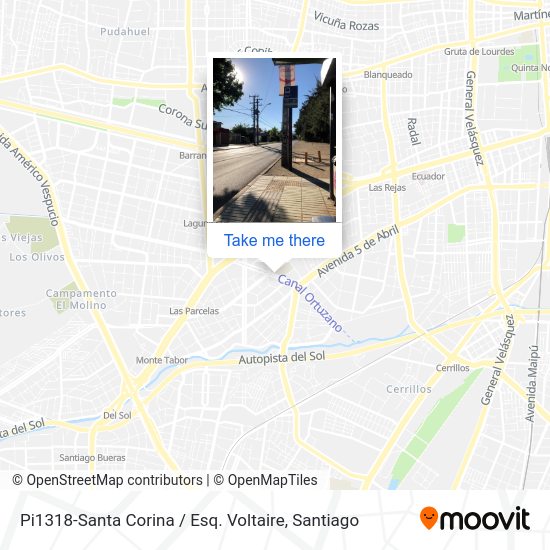 Mapa de Pi1318-Santa Corina / Esq. Voltaire