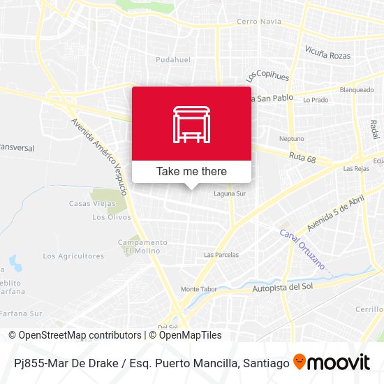 Pj855-Mar De Drake / Esq. Puerto Mancilla map