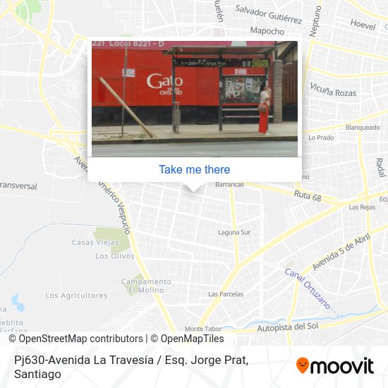 Mapa de Pj630-Avenida La Travesía / Esq. Jorge Prat