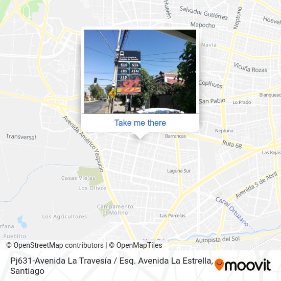 Mapa de Pj631-Avenida La Travesía / Esq. Avenida La Estrella