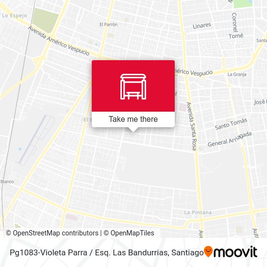 Pg1083-Violeta Parra / Esq. Las Bandurrias map