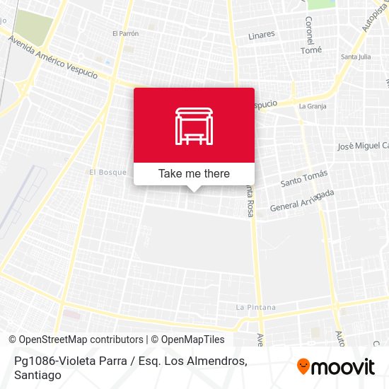 Pg1086-Violeta Parra / Esq. Los Almendros map
