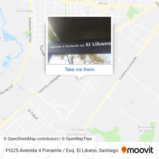 Pi325-Avenida 4 Poniente / Esq. El Líbano map