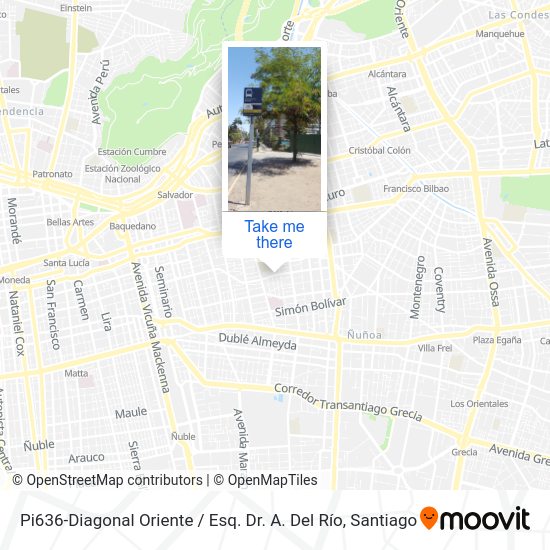 Mapa de Pi636-Diagonal Oriente / Esq. Dr. A. Del Río