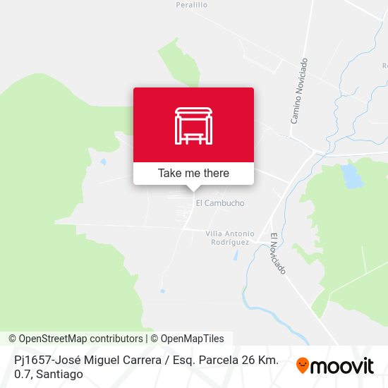 Pj1657-José Miguel Carrera / Esq. Parcela 26 Km. 0.7 map