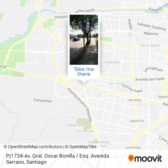 Pj1734-Av. Gral. Oscar Bonilla / Esq. Avenida Serrano map